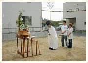 地鎮祭の様子